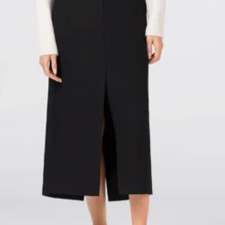 HALLHUBER QualitĂ© Excellente MIT GEHSCHLITZEN - Jupe trapèze jupes fermeture éclair femme