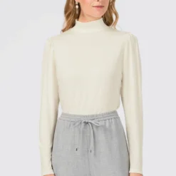 HALLHUBER Prix Imbattable MIT PUFF - T-shirt à manches longues t-shirts et tops col officier femme