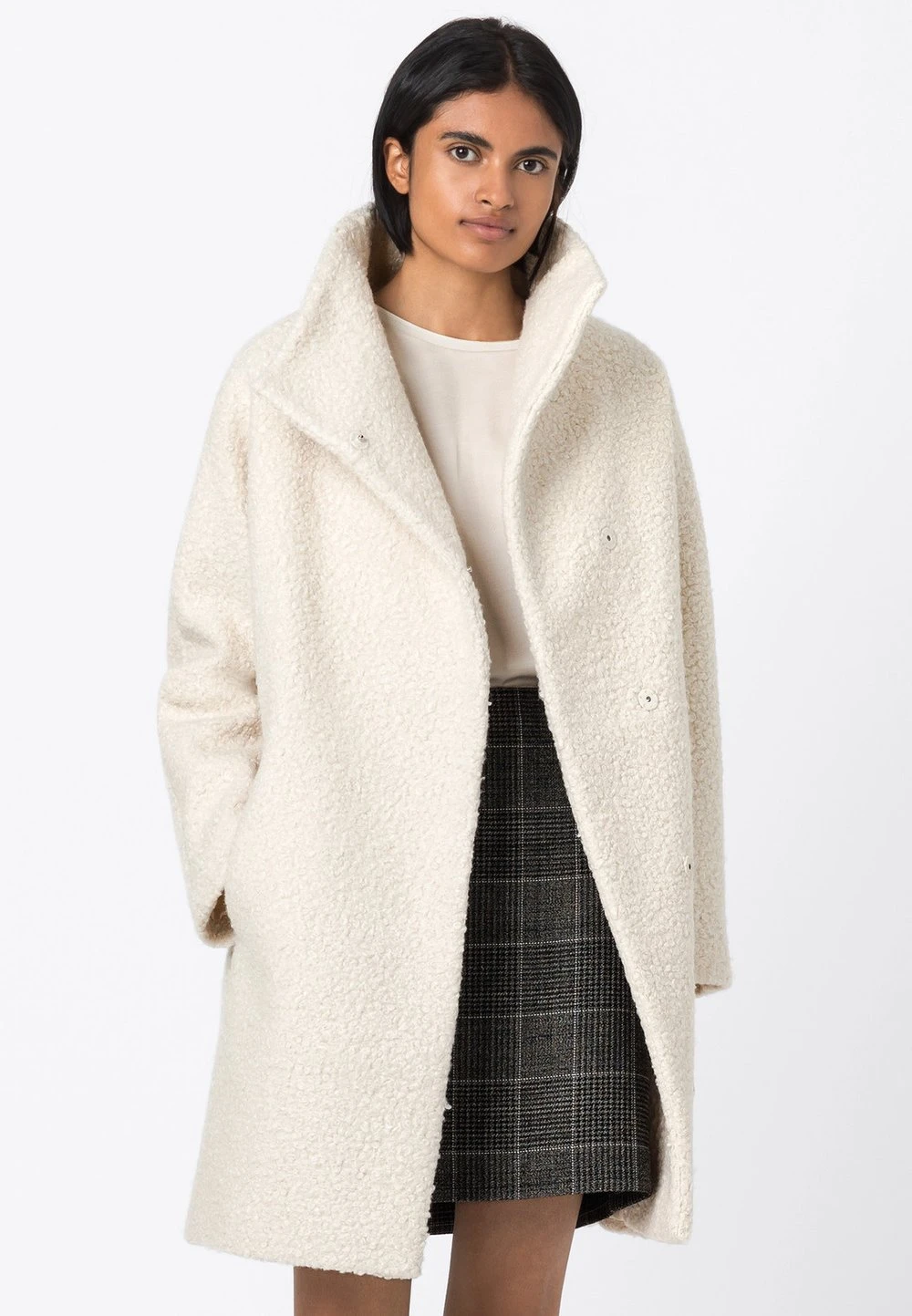 HALLHUBER Prix Acceptable Manteau classique manteaux col en v femme 1 HALLHUBER Prix Acceptable Manteau classique manteaux col en v femme