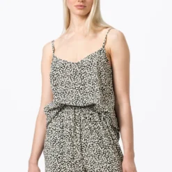 Prix Légers HALLHUBER MIT MILLEFLEURS - Débardeur t-shirts et tops echancrure dos femme