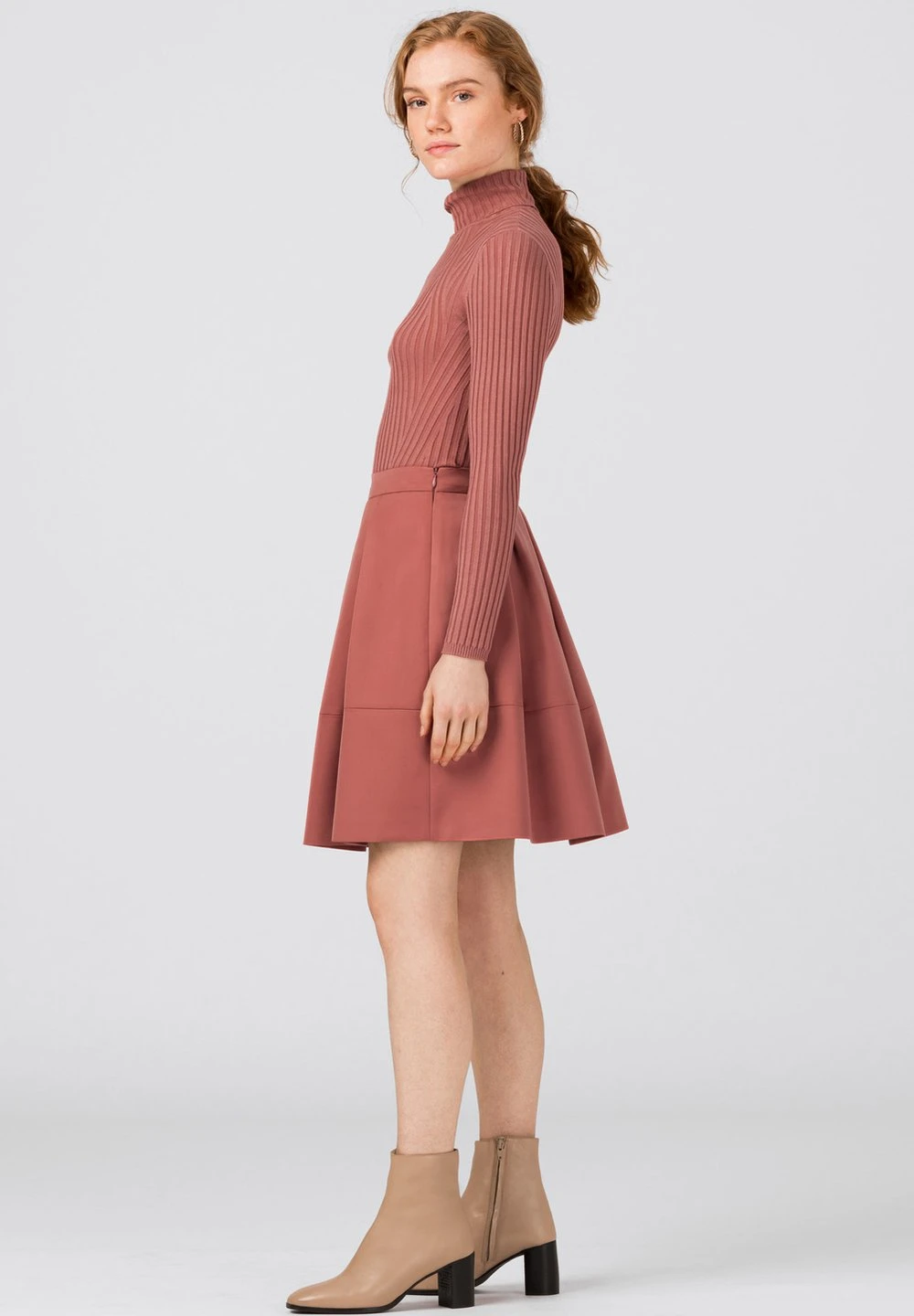 Discount En Ligne HALLHUBER Jupe trapèze jupes fermeture éclair femme 3 Discount En Ligne HALLHUBER Jupe trapèze jupes fermeture éclair femme – Image 3