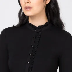 HALLHUBER LONGSLEEVE MIT RÜSCHEN - Blouse Haute Qualité chemises et blouses col officier femme -France Hallhuber Soldes Boutique 3bad7288bb114b5780f71c5602fe80c5