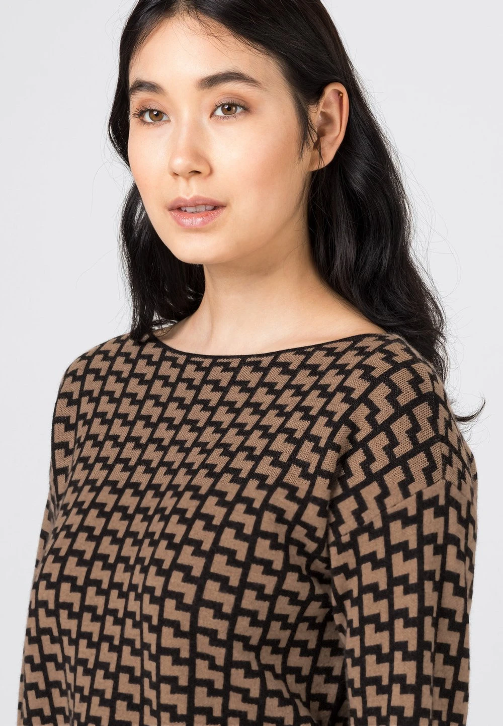 HALLHUBER Prix Favorable PULLOVER JACQUARD AUS REINER MERINO - Pullover pulls et gilets col bateau femme 4 HALLHUBER Prix Favorable PULLOVER JACQUARD AUS REINER MERINO - Pullover pulls et gilets col bateau femme – Image 4