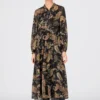 HALLHUBER Soldes PAISLEY-PRINT - Robe de jour robes col châle femme
