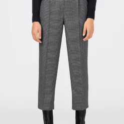 HALLHUBER En promotion MIT HAHNENTRITTMUSTER - Chino pantalons normale femme