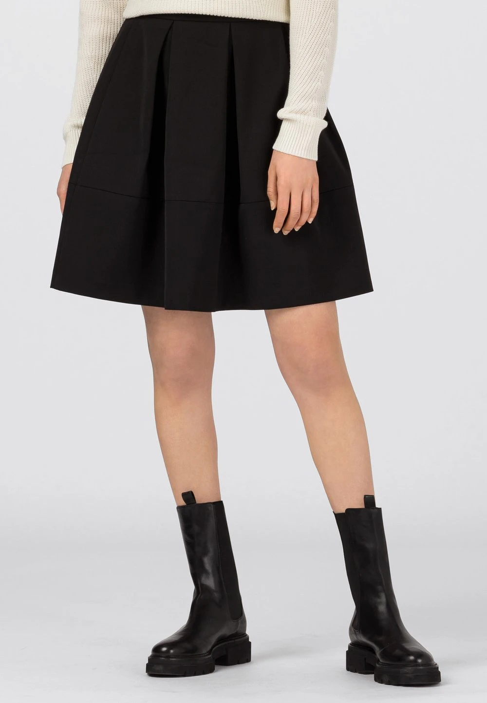 HALLHUBER Meilleure qualité Jupe trapèze jupes fermeture éclair femme 1 HALLHUBER Meilleure qualité Jupe trapèze jupes fermeture éclair femme