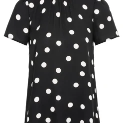 HALLHUBER Qualité Supérieure MIT TUPFENPRINT - Blouse chemises et blouses col rond femme -France Hallhuber Soldes Boutique 7abd8e29bef147f99fa4440e32a4e9ec