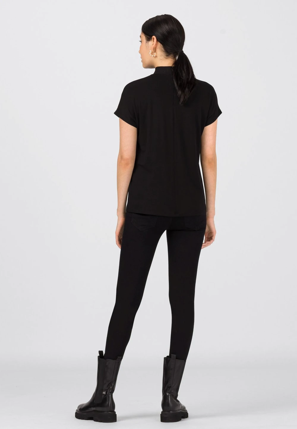 HALLHUBER T-shirt basique Bas Prix t-shirts et tops col officier femme 2 HALLHUBER T-shirt basique Bas Prix t-shirts et tops col officier femme – Image 2