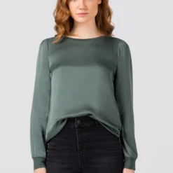 HALLHUBER Prix Refroidis MIT STRICKBLENDEN - T-shirt à manches longues chemises et blouses col rond femme