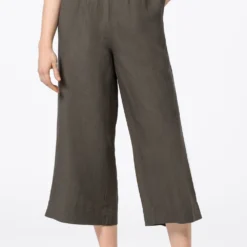 Prix Réduit HALLHUBER HOSE WEITE LEINENHOSE IN VERKÜRZTER LÄNGE - Pantalon classique pantalons normale femme