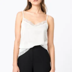 HALLHUBER Prix De RĂȘve Haut de pyjama lingerie col en v femme