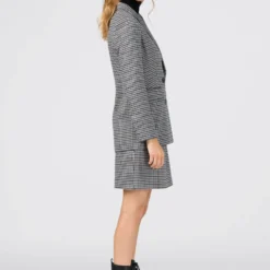 HALLHUBER Qualité garantie 100% INDOOR AUS RECYCELTEN FASERN MIT PEPITAMUSTER - Blazer vestes col revers femme -France Hallhuber Soldes Boutique 8c6689fdfe67443db63bffa9b4ca8b07