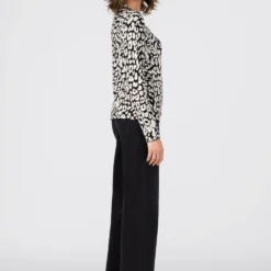 HALLHUBER excellente qualité JACQUARD MIT LEOPARDEN - Pullover pulls et gilets col officier femme -France Hallhuber Soldes Boutique 9421628d43bc4b019ca69ea2482c4d1d