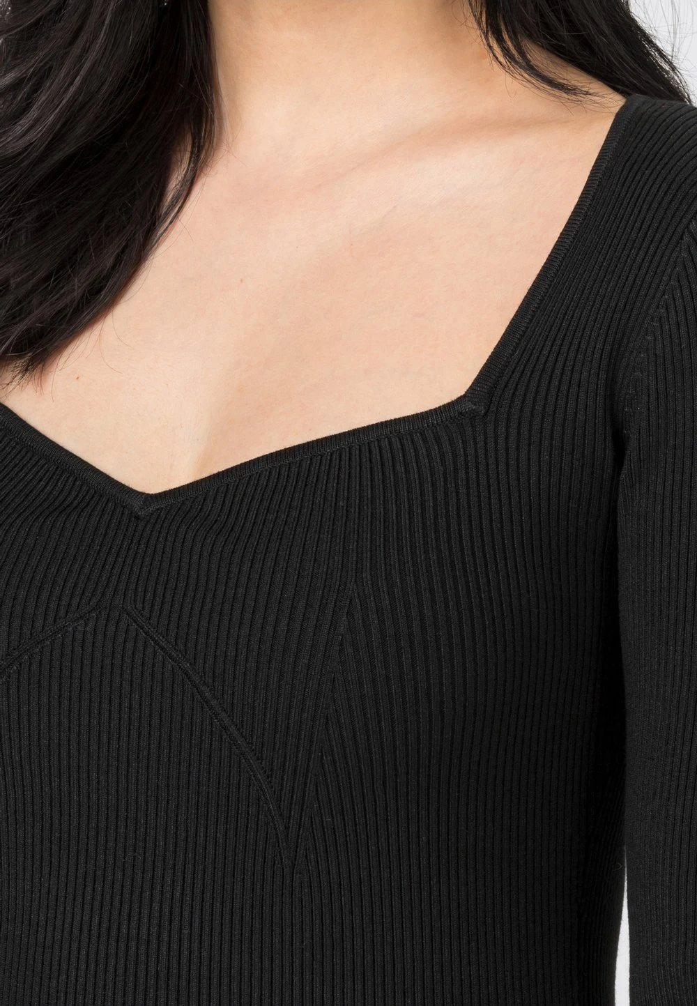 HALLHUBER T-shirt à manches longues Prix Cassé t-shirts et tops col en v profond femme 4 HALLHUBER T-shirt à manches longues Prix Cassé t-shirts et tops col en v profond femme – Image 4