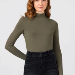 HALLHUBER Discount En Ligne T-shirt Ă manches longues t-shirts et tops col montant femme