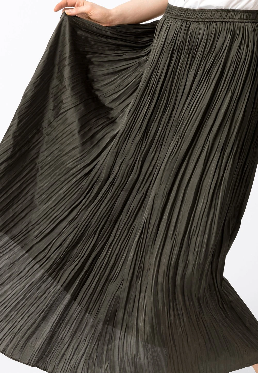 HALLHUBER Prix Bradés Jupe plissée jupes couleur unie femme 3 HALLHUBER Prix Bradés Jupe plissée jupes couleur unie femme – Image 3