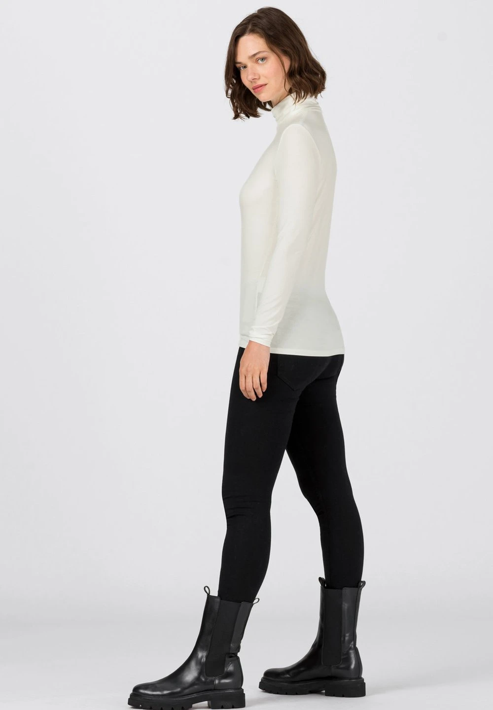 HALLHUBER T-shirt à manches longues Prix Affortable t-shirts et tops col roulé femme 3 HALLHUBER T-shirt à manches longues Prix Affortable t-shirts et tops col roulé femme – Image 3