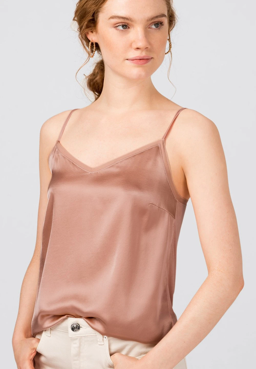 Prix Aimable HALLHUBER Débardeur t-shirts et tops col en v femme 3 Prix Aimable HALLHUBER Débardeur t-shirts et tops col en v femme – Image 3