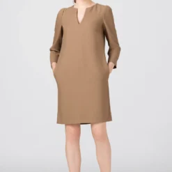 Qualité Supérieure HALLHUBER MIT PUFFÄRMELN - Robe fourreau robes col en v femme