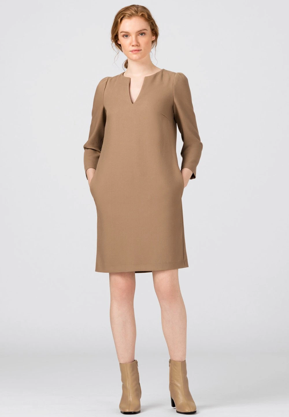 Qualité Supérieure HALLHUBER MIT PUFFÄRMELN - Robe fourreau robes col en v femme 1 Qualité Supérieure HALLHUBER MIT PUFFÄRMELN - Robe fourreau robes col en v femme