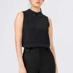 Prix Refroidis HALLHUBER PERLENVERZIERT - Blouse chemises et blouses col chemise femme