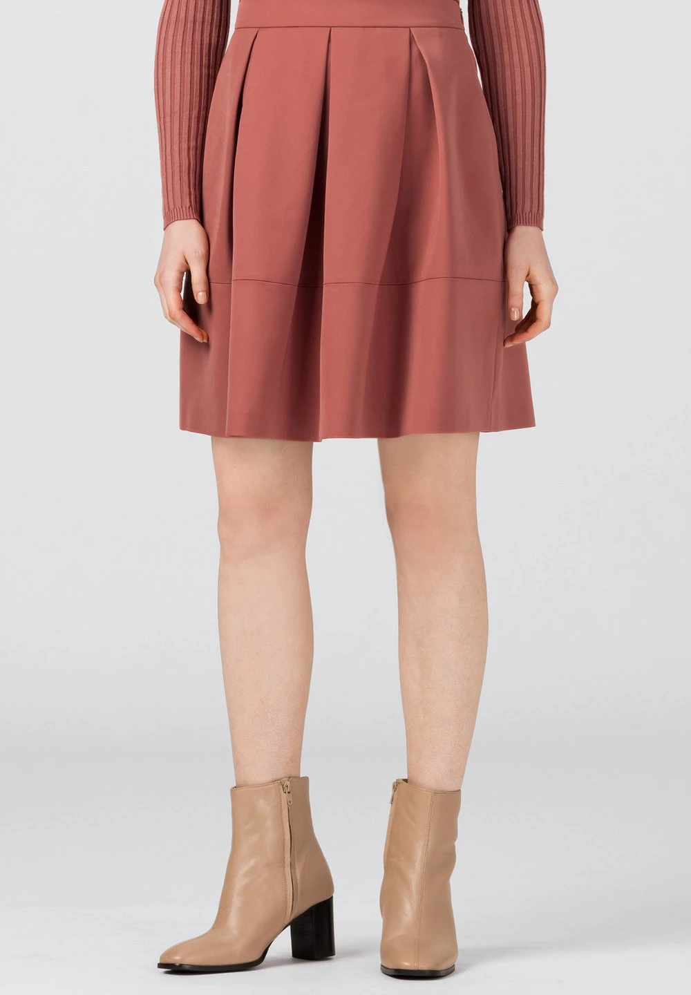 Discount En Ligne HALLHUBER Jupe trapèze jupes fermeture éclair femme 1 Discount En Ligne HALLHUBER Jupe trapèze jupes fermeture éclair femme