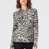 HALLHUBER excellente qualité JACQUARD MIT LEOPARDEN - Pullover pulls et gilets col officier femme