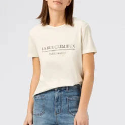 HALLHUBER excellente qualité MIT LA RUE CRÉMIEUX - T-shirt imprimé t-shirts et tops col rond femme