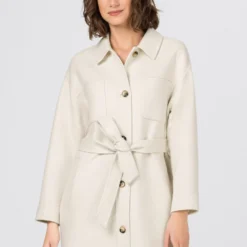 HALLHUBER qualitĂ© absolue Manteau court manteaux col à revers femme