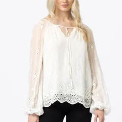 HALLHUBER Blouse Discount En Ligne chemises et blouses col rond femme