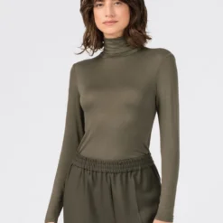 HALLHUBER T-shirt à manches longues Qualité garantie 100% t-shirts et tops col roulé femme