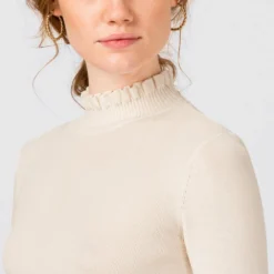 Prix Gelé HALLHUBER RÜSCHENDETAILS - Pullover pulls et gilets col officier femme -France Hallhuber Soldes Boutique e1c86ccbf666478597118508675ef4a0