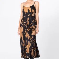 HALLHUBER KLEID PLISSEEKLEID MIT MAXI-BLUMENPRINT - Robe longue Prix Incroyables robes normale femme