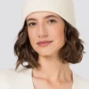HALLHUBER Qualité garantie 100% Bonnet bonnets et cache-oreilles couleur unie femme