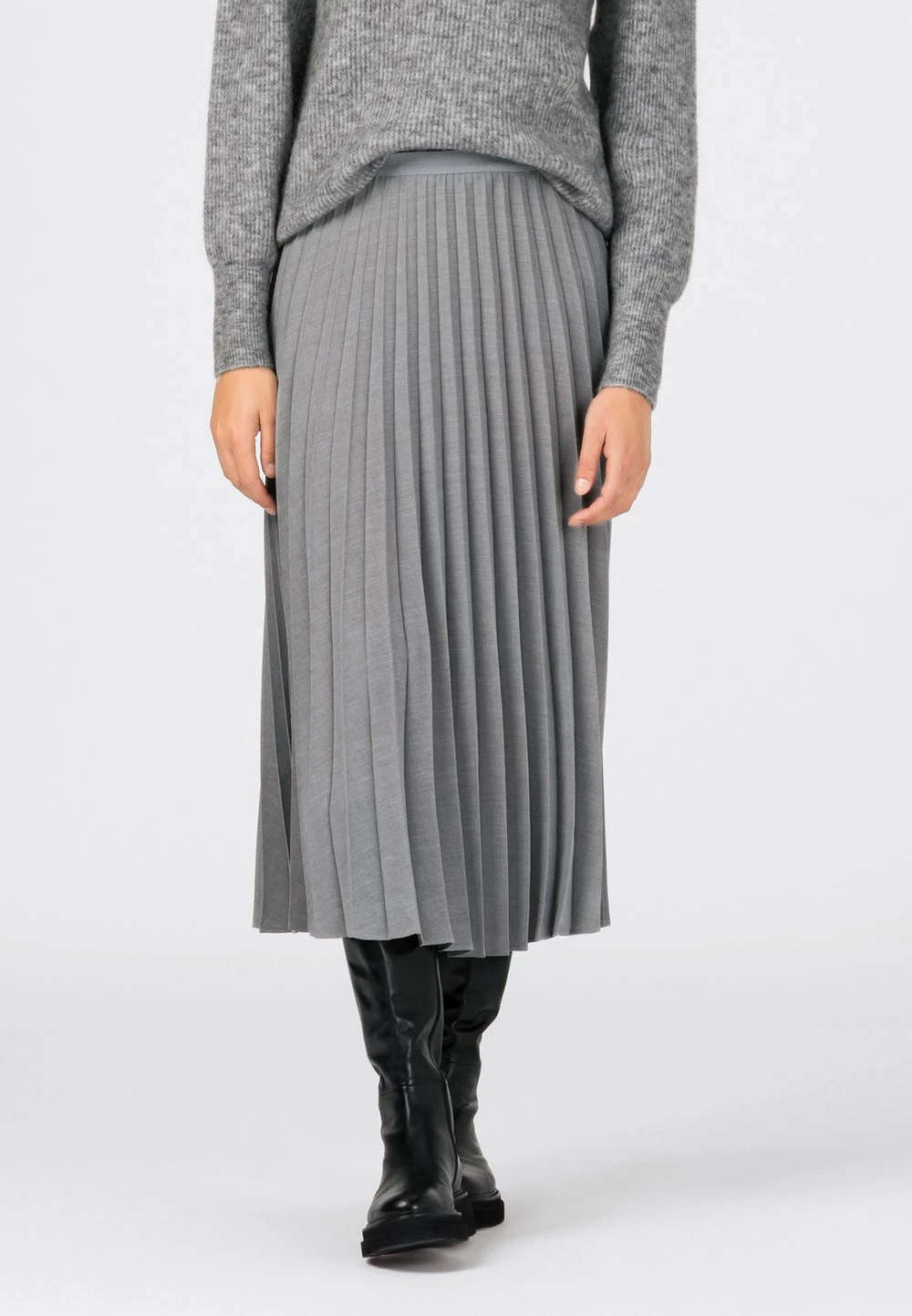 HALLHUBER Réduction Jupe plissée jupes chiné femme 1 HALLHUBER Réduction Jupe plissée jupes chiné femme