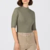 HALLHUBER BASIC-RIPP MIT TURTLENECK - T-shirt basique Prix Gelé t-shirts et tops col rond femme
