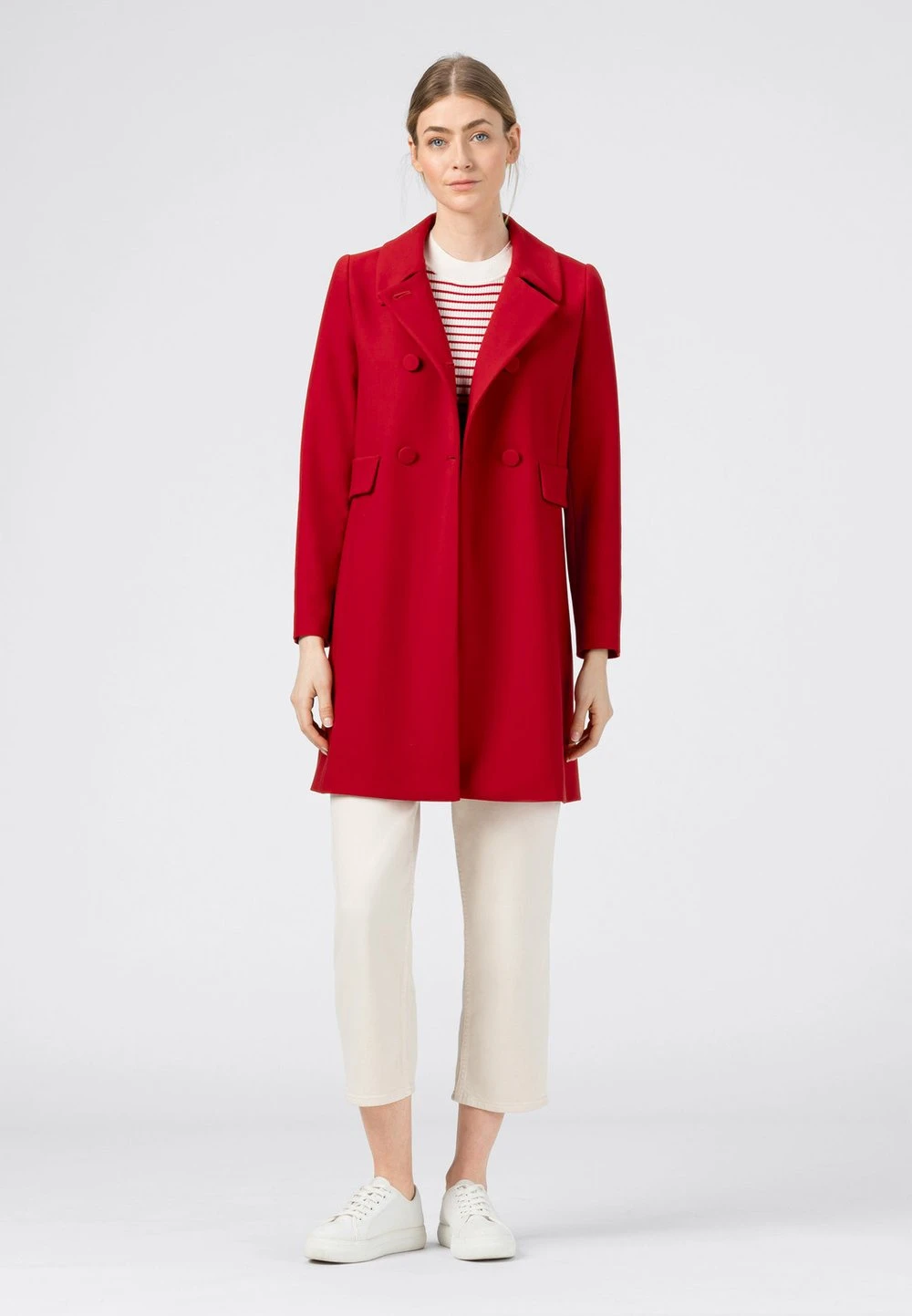 HALLHUBER DOPPELREIHIGER AUS RECYCELTEN - Manteau classique Qualité Garantie manteaux col à revers femme 2 HALLHUBER DOPPELREIHIGER AUS RECYCELTEN - Manteau classique Qualité Garantie manteaux col à revers femme – Image 2