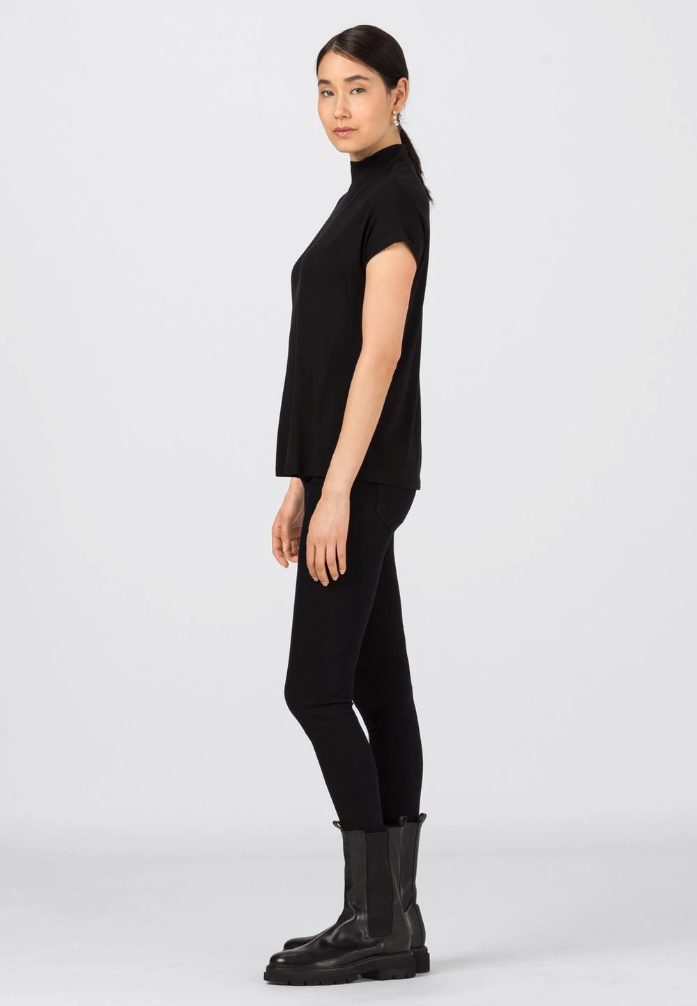 HALLHUBER T-shirt basique Bas Prix t-shirts et tops col officier femme 3 HALLHUBER T-shirt basique Bas Prix t-shirts et tops col officier femme – Image 3