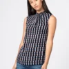 Se Vend Bas Prix HALLHUBER GEOMETRIC - Blouse chemises et blouses col en v femme